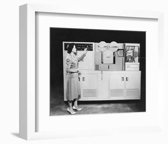 1950's Computer-null-Framed Art Print