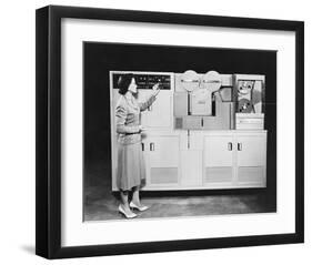 1950's Computer-null-Framed Art Print