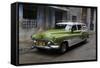 1950's Era Antique Car and Street Scene from Old Havana, Havana, Cuba-Adam Jones-Framed Stretched Canvas