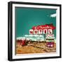 1950's Motel Signage in USA-Salvatore Elia-Framed Photographic Print