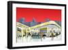 1950's Service Station, 1950-null-Framed Giclee Print