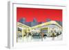 1950's Service Station, 1950-null-Framed Giclee Print