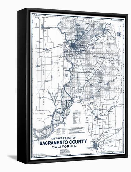 1950, Sacramento County 1950c, California, United States-null-Framed Stretched Canvas