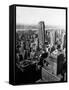 1950s Aerial View of Rockefeller Center Radio City in Middle Grand Central Station-null-Framed Stretched Canvas