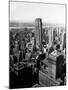 1950s Aerial View of Rockefeller Center Radio City in Middle Grand Central Station-null-Mounted Photographic Print