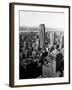 1950s Aerial View of Rockefeller Center Radio City in Middle Grand Central Station-null-Framed Photographic Print