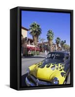 1950s Car on Main Street, Palm Springs, California, USA-Gavin Hellier-Framed Stretched Canvas