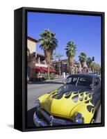 1950s Car on Main Street, Palm Springs, California, USA-Gavin Hellier-Framed Stretched Canvas