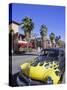 1950s Car on Main Street, Palm Springs, California, USA-Gavin Hellier-Stretched Canvas