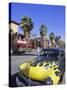 1950s Car on Main Street, Palm Springs, California, USA-Gavin Hellier-Stretched Canvas