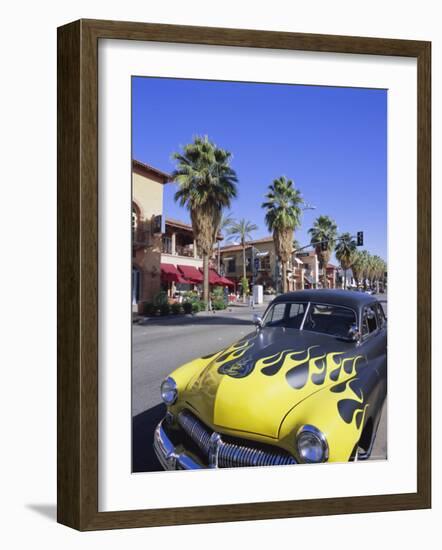 1950s Car on Main Street, Palm Springs, California, USA-Gavin Hellier-Framed Photographic Print