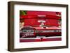 1950s Chevrolet Impala detail at antique car show, Cape Ann, Gloucester, Massachusetts, USA-null-Framed Photographic Print