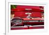 1950s Chevrolet Impala detail at antique car show, Cape Ann, Gloucester, Massachusetts, USA-null-Framed Photographic Print