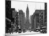 1950s Downtown Philadelphia,, PA  Looking South Down North Broad Street at City Hall-null-Mounted Photographic Print