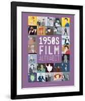 1950s Film Alphabet - A to Z-Stephen Wildish-Framed Giclee Print