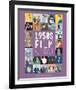 1950s Film Alphabet - A to Z-Stephen Wildish-Framed Giclee Print