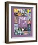 1950s Film Alphabet - A to Z-Stephen Wildish-Framed Giclee Print