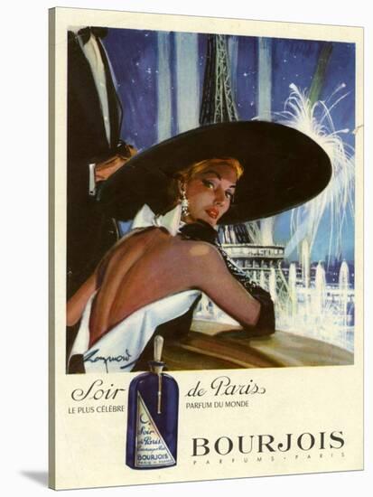 1950s France Bourjois Magazine Advertisement-null-Stretched Canvas