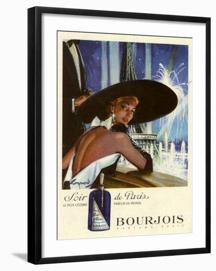 1950s France Bourjois Magazine Advertisement-null-Framed Giclee Print