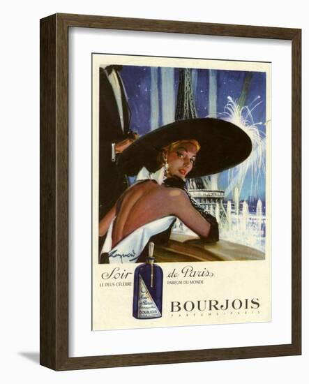 1950s France Bourjois Magazine Advertisement-null-Framed Giclee Print