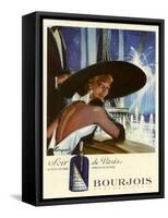 1950s France Bourjois Magazine Advertisement-null-Framed Stretched Canvas