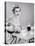 1950s HOSTESS WOMAN HOUSEWIFE SERVING POURING TEA COFFEE SEATED AT TABLE-Panoramic Images-Stretched Canvas