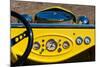 1950s Hot Road dashboard at antique car show, Cape Ann, Gloucester, Massachusetts, USA-null-Mounted Photographic Print