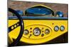 1950s Hot Road dashboard at antique car show, Cape Ann, Gloucester, Massachusetts, USA-null-Mounted Photographic Print