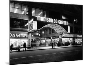 1950s Madison Square Garden Marquee Night West 49th Street Billing Ice Capades of 1953 Building-null-Mounted Premium Photographic Print