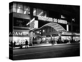 1950s Madison Square Garden Marquee Night West 49th Street Billing Ice Capades of 1953 Building-null-Stretched Canvas