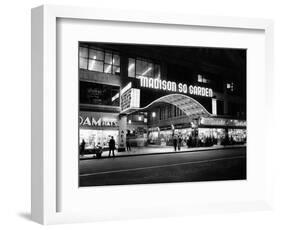 1950s Madison Square Garden Marquee Night West 49th Street Billing Ice Capades of 1953 Building-null-Framed Photographic Print