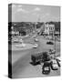 1950s Main Street of Small Town America Town Square Lebanon Tennessee-null-Stretched Canvas