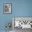 1950s MOTHER AND THREE DAUGHTERS STANDING AROUND OVEN IN KITCHEN BAKING PIE-Panoramic Images-Framed Photographic Print displayed on a wall