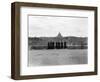 1950s Rome,, Italy Back View of Student Priests Lined Up by Wall Overlooking City with View-null-Framed Photographic Print