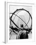 1950s Statue of Atlas at Rockefeller Center Midtown Manhattan-null-Framed Photographic Print