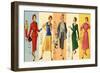 1950s UK Dress Patterns Magazine Plate-null-Framed Giclee Print