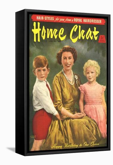 1950s UK Home Chat Magazine Cover-null-Framed Stretched Canvas