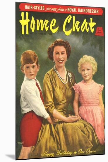 1950s UK Home Chat Magazine Cover-null-Mounted Giclee Print