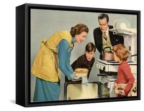 1950s UK Housewife Magazine Plate-null-Framed Stretched Canvas