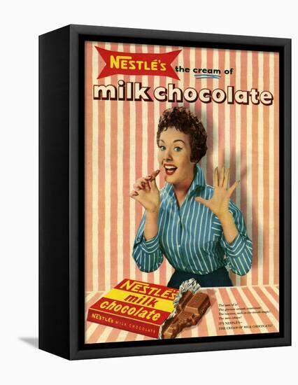 1950s UK Nestle's Magazine Advertisement-null-Framed Stretched Canvas