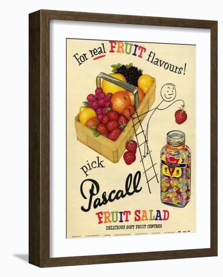 1950s UK Pascall Magazine Advertisement-null-Framed Giclee Print