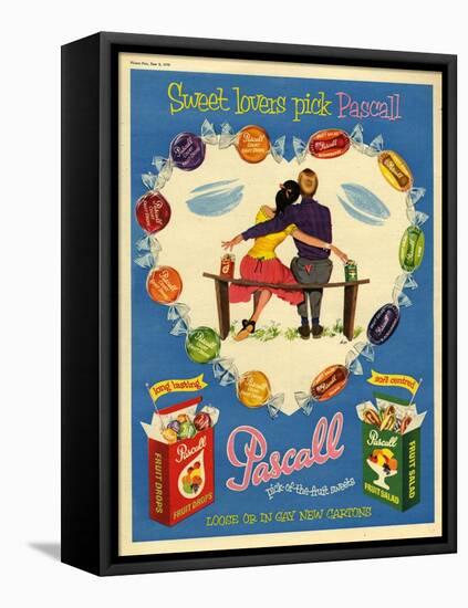 1950s UK Pascall Magazine Advertisement-null-Framed Stretched Canvas