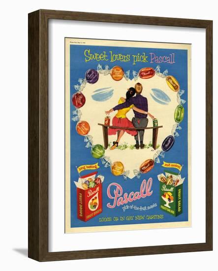 1950s UK Pascall Magazine Advertisement-null-Framed Giclee Print