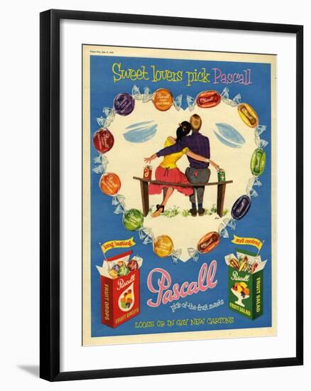 1950s UK Pascall Magazine Advertisement-null-Framed Giclee Print