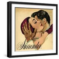 1950s UK Romance Magazine Plate-null-Framed Giclee Print