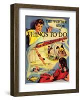 1950s UK The Wonder Book of Things to Do Book Cover-null-Framed Giclee Print