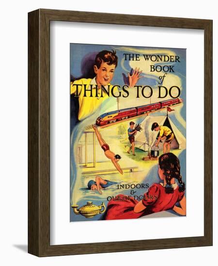 1950s UK The Wonder Book of Things to Do Book Cover-null-Framed Giclee Print