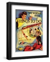 1950s UK The Wonder Book of Things to Do Book Cover-null-Framed Giclee Print