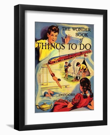 1950s UK The Wonder Book of Things to Do Book Cover-null-Framed Giclee Print