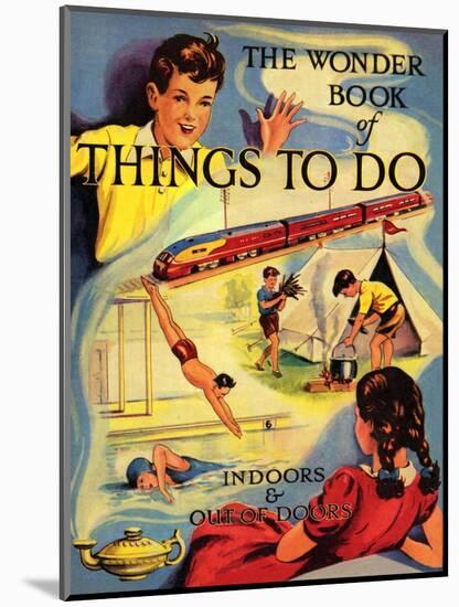 1950s UK The Wonder Book of Things to Do Book Cover-null-Mounted Giclee Print